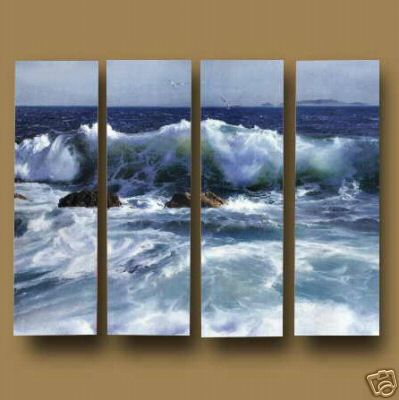 Dafen Oil Painting on canvas ocean wave -set551